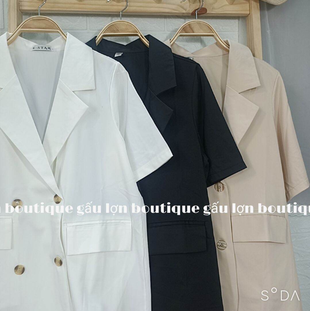 áo blazer cộc tay 4 cúc ảnh thật
