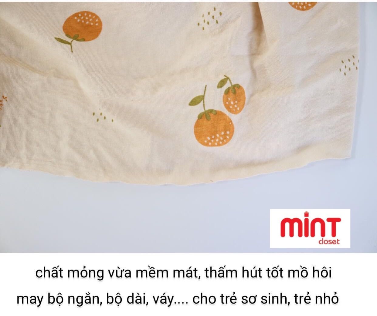 Vải cotton 2 chiều may đồ cho bé T02/22