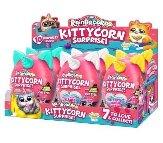 Đồ chơi trứng Rainbocorn Kitty Surpries, Pets bông xinh xắn.