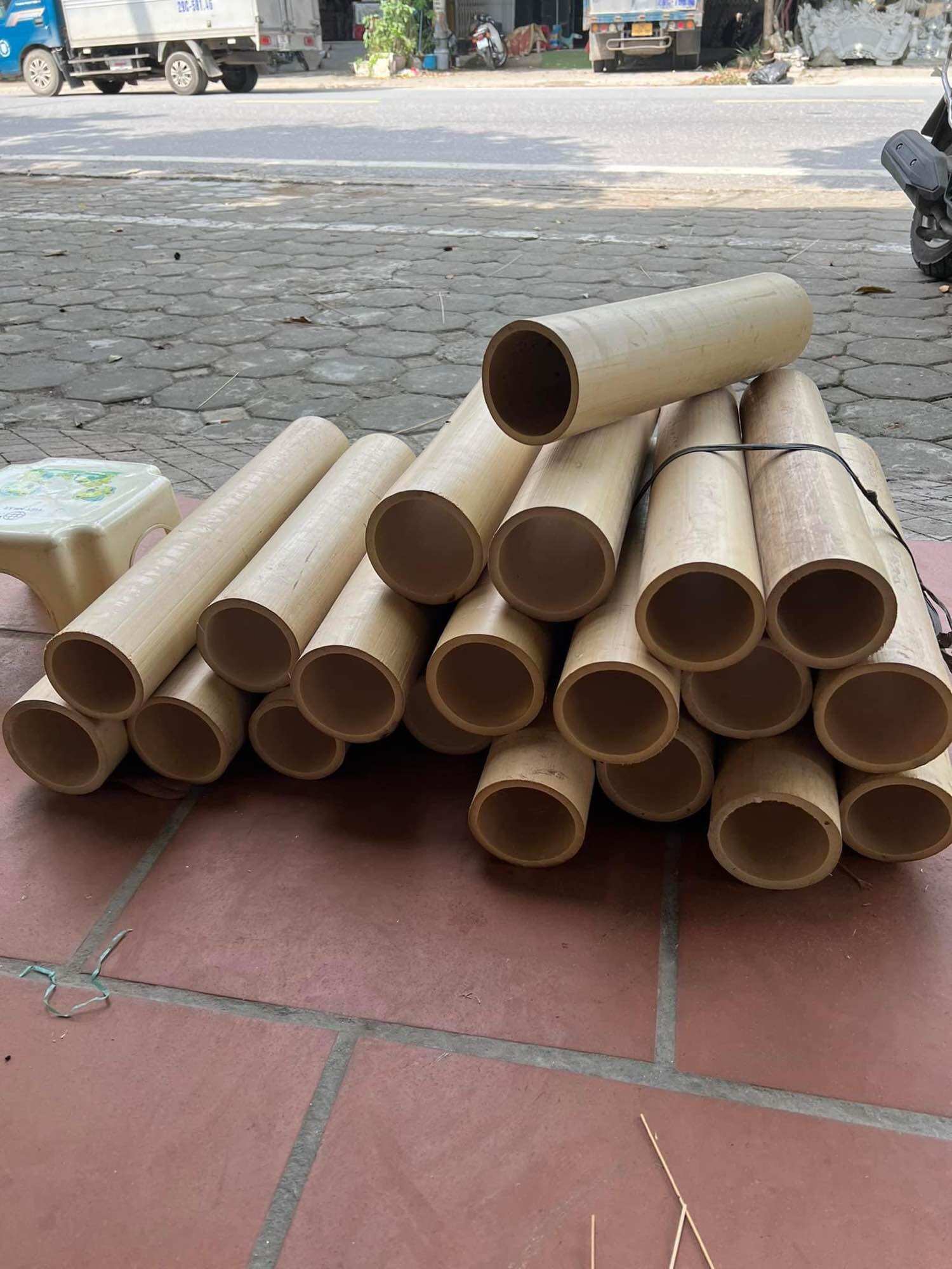 Ống trúc già (1 ống) làm lồng, trang trí cây cảnh