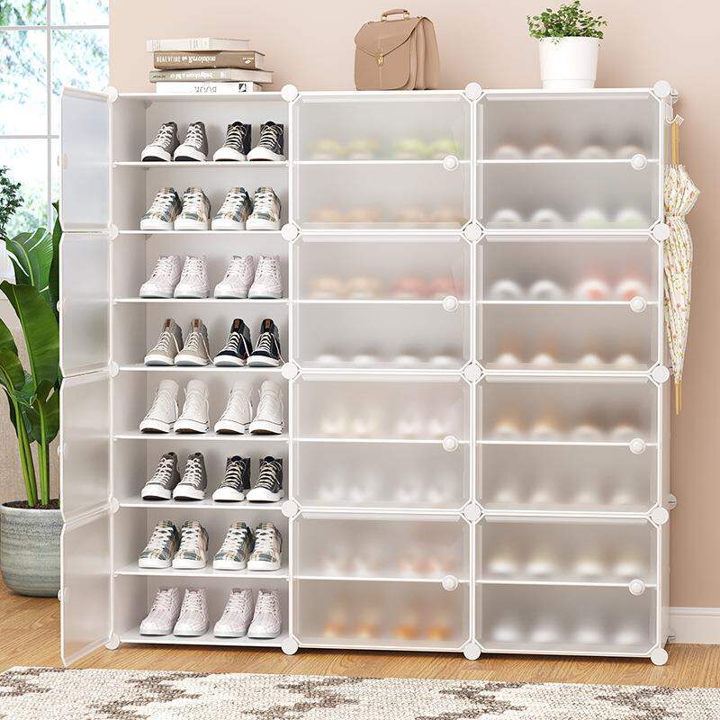 Simple Plastic Shoe Rack Display Stand Home Entrance Dormitory Door Storage Shelf for Accessories Easy Assembly Shoe Cabinet Giá 1,018,000 Đồng*Miễn phí vận chuyển