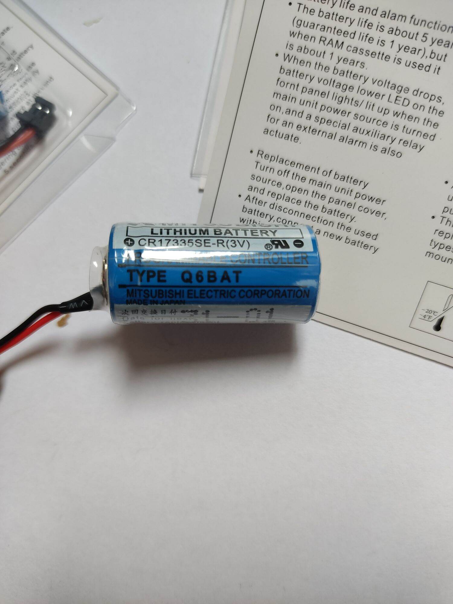 Pin Back-up PLC Mitsubishi dòng Q. Q6BAT