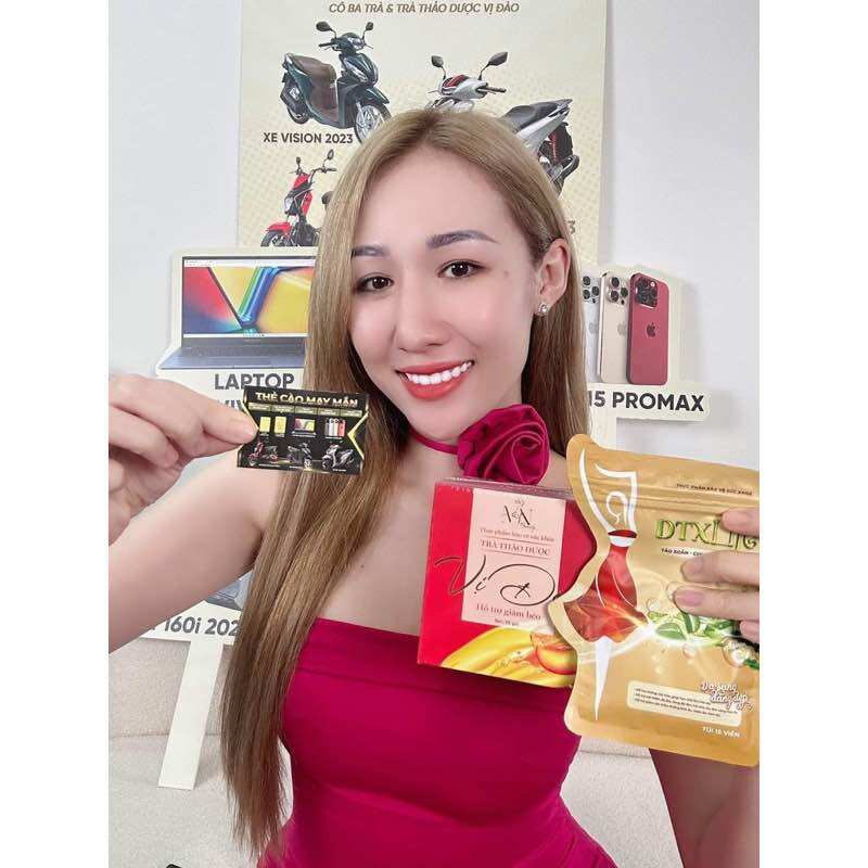 Trà giảm cân vị đào collagen x3 - trà đào giảm cân tặng detox