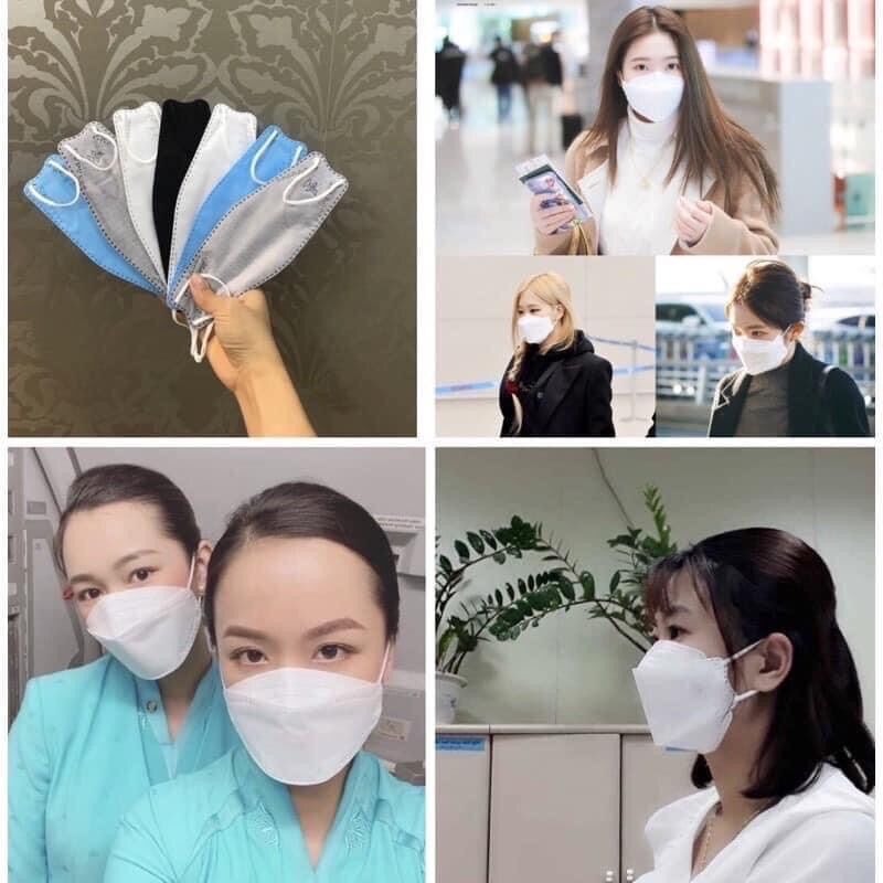Set 50 cái khẩu trang 4d dc 4 lớp