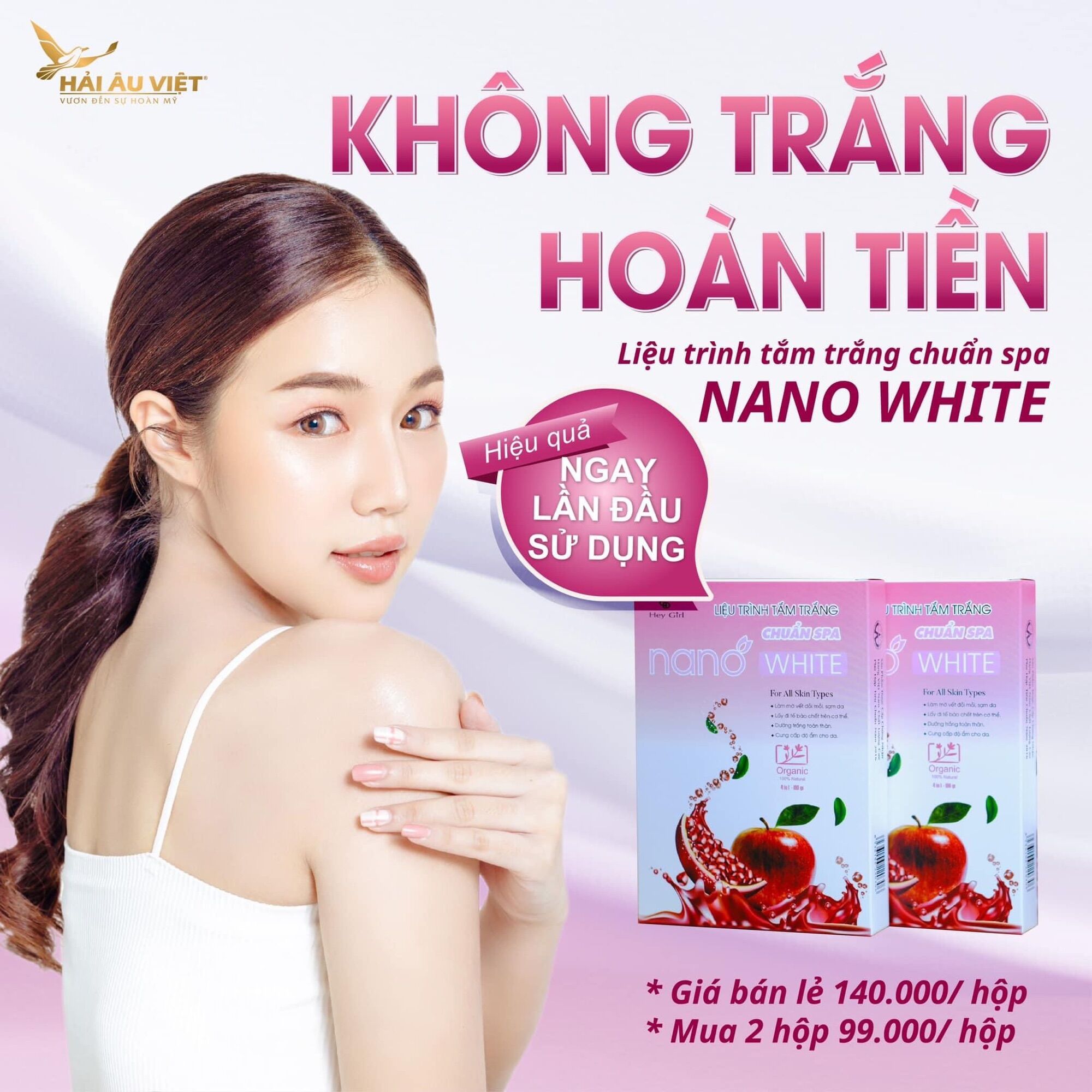 Tắm Trắng Nano -Tắm Trắng Chuẩn Spa sale gốc