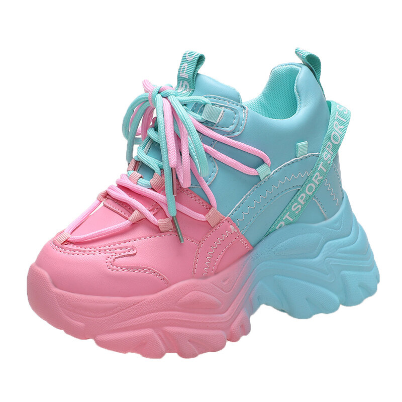 Giày Chunky Sneaker Độn Cao Bên Trong Giày Thể Thao Đế Dày Mẫu Hot Nổi Tiếng Trên Mạng Siêu Hot Màu Sắc Mẫu Mới Mùa Xuân Năm 2022 Sành Điệu Instagram Cho Nữ