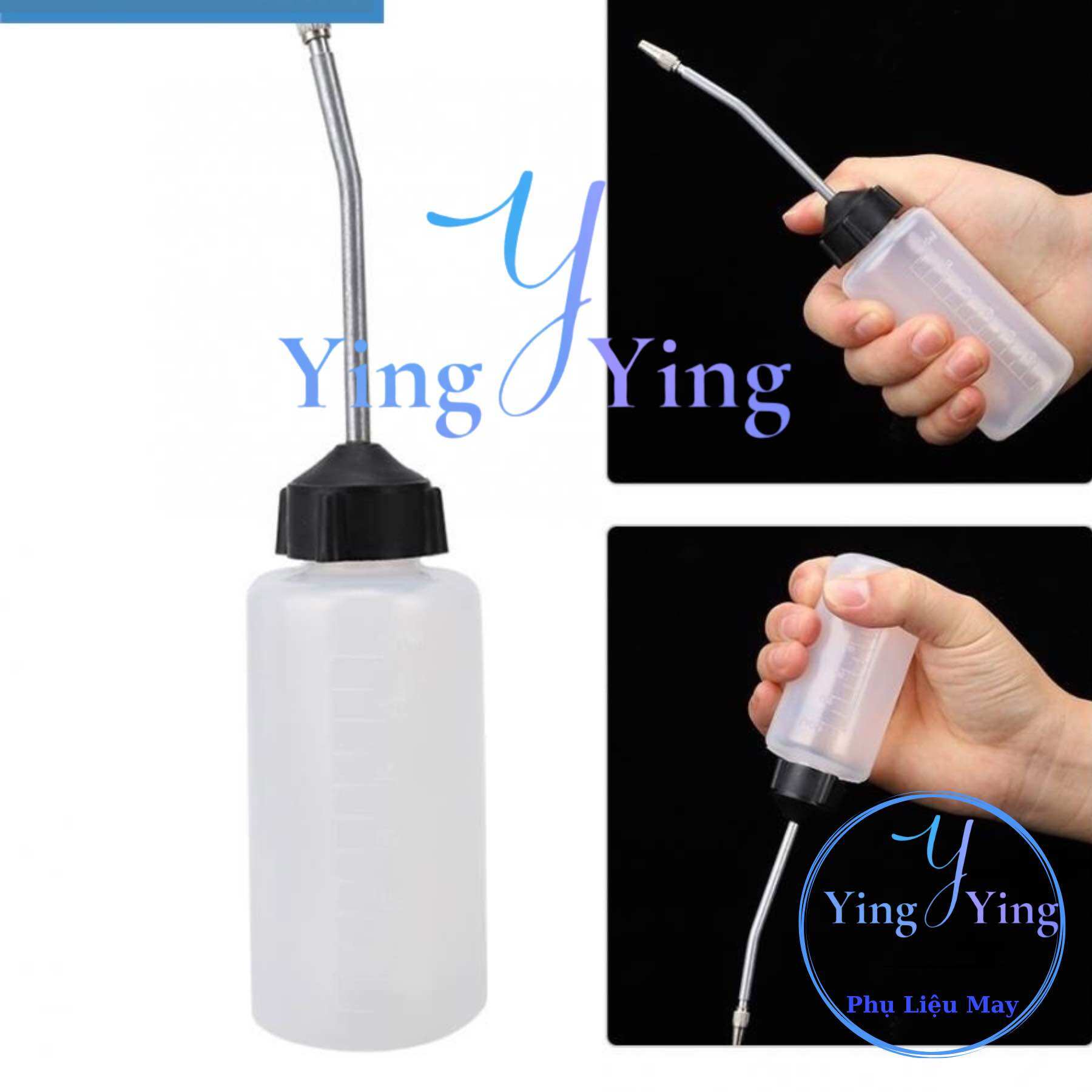 Bình Tra dầu nhớt đầu sắt- đầu vòi có khoá tiện lợi