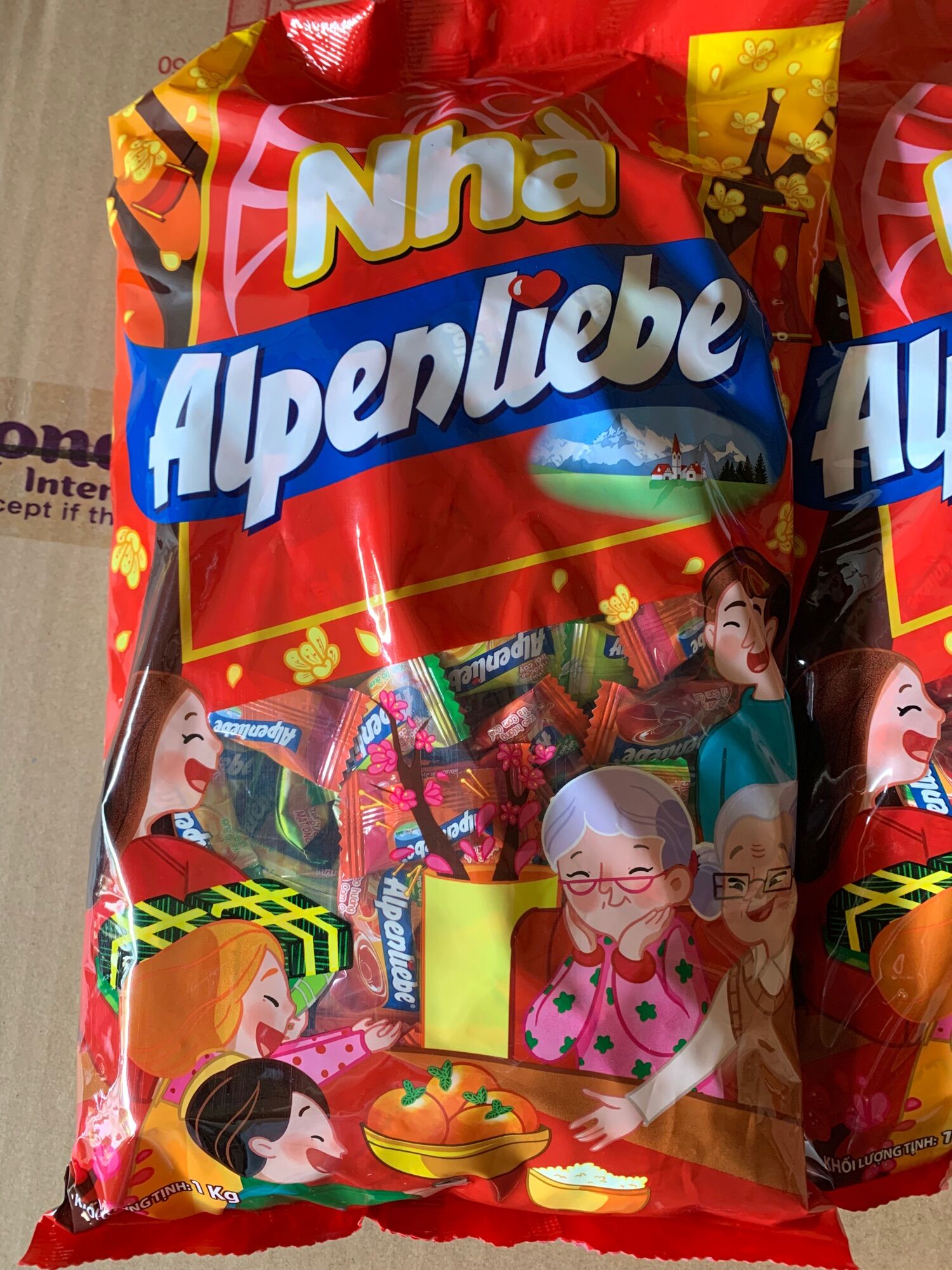 Kẹp Alpenlibe hương caramel 1kg