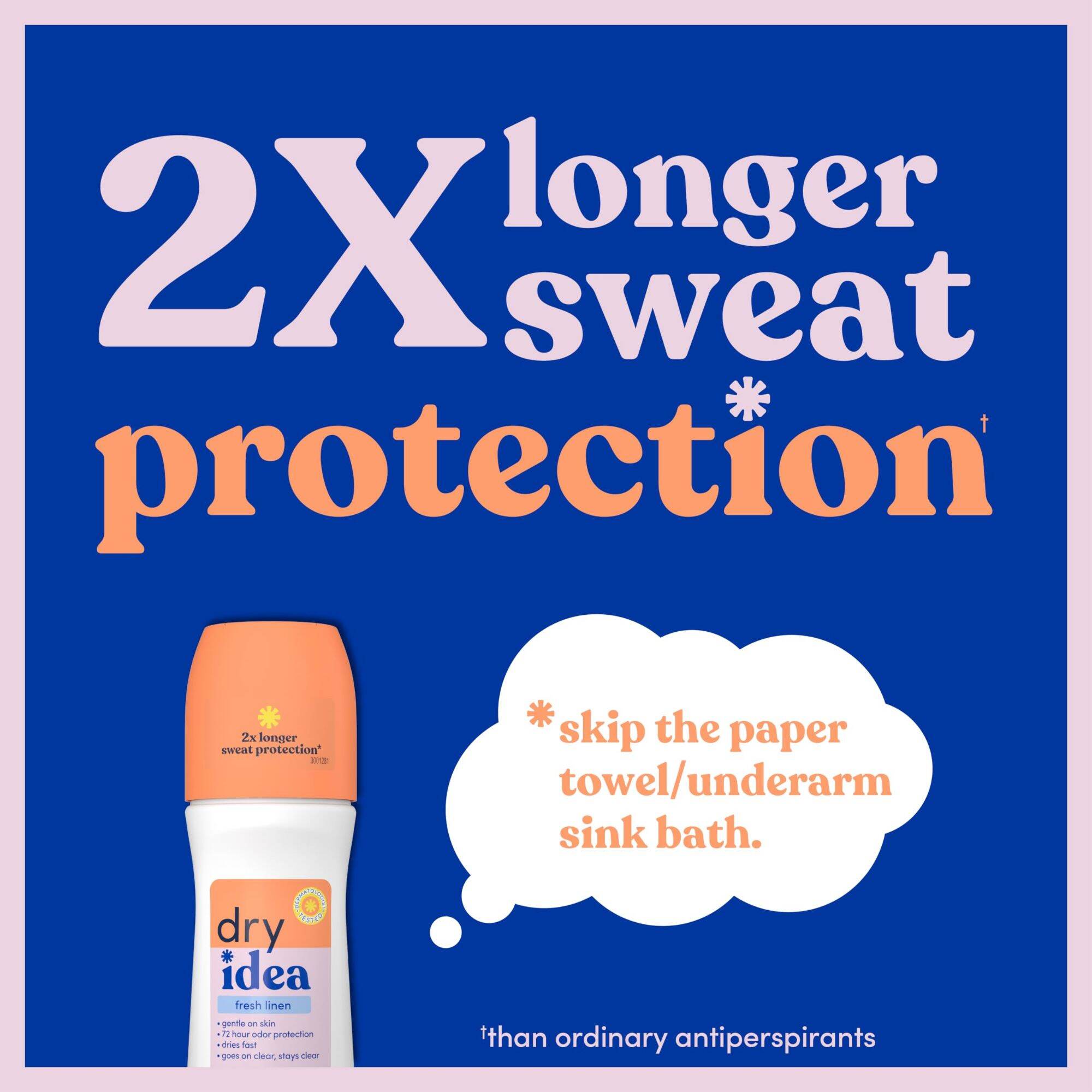Lăn khử mùi DRY IDEA UNSCENTED ( 96ml ) - Hàng Canada