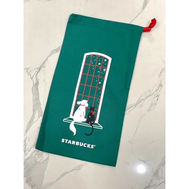 Túi rút chất liệu vải canvas Starbucks