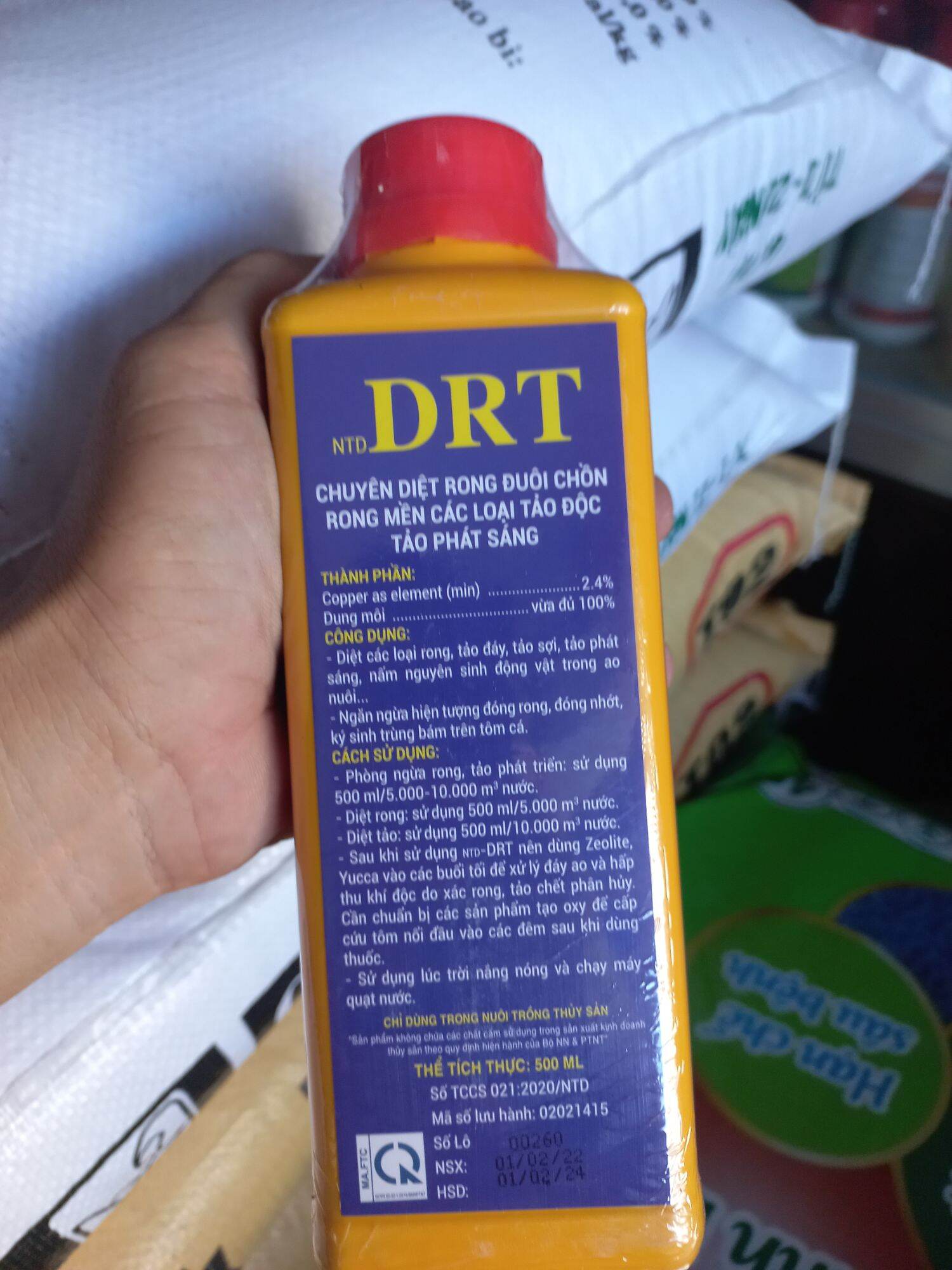 DRT diệt rong dang nước