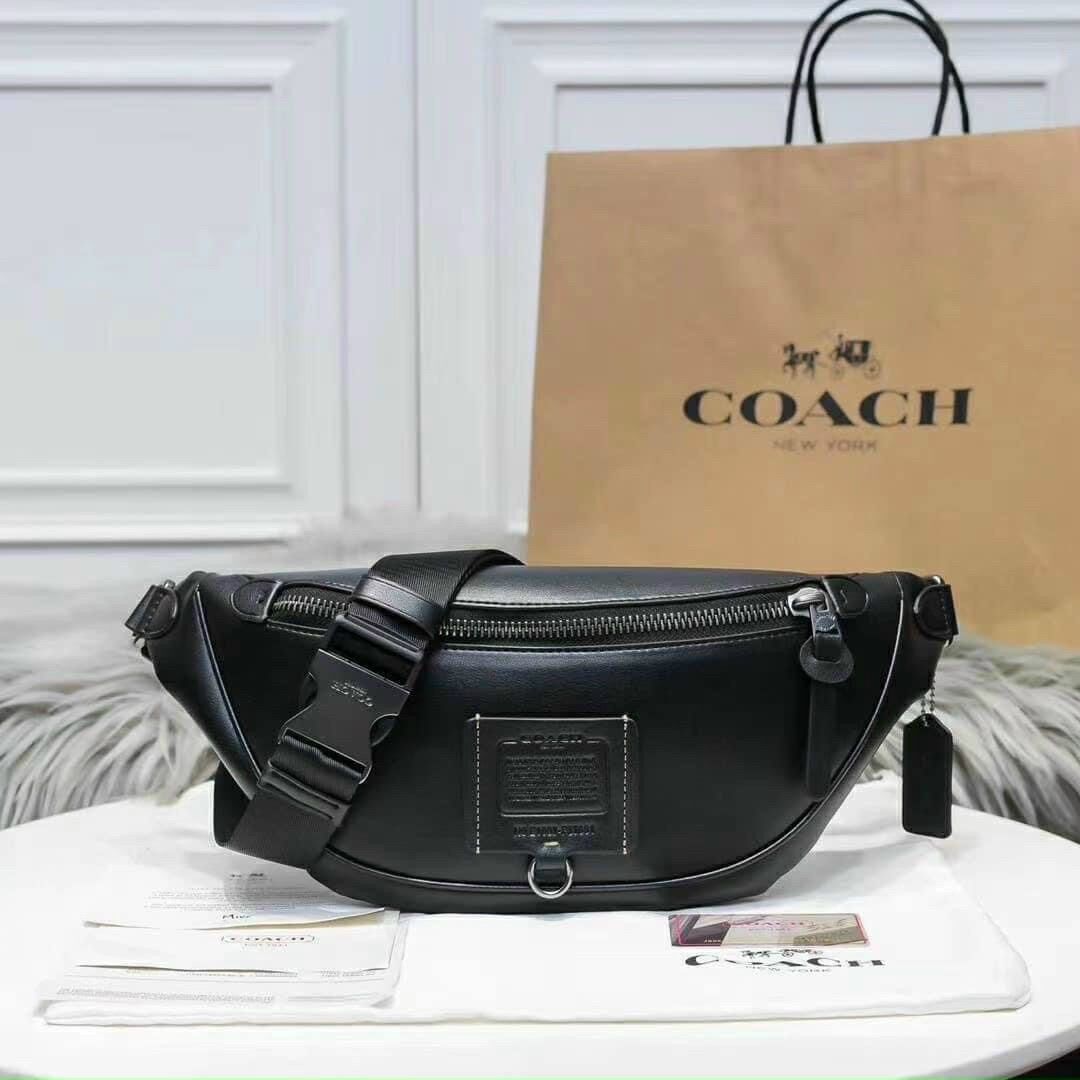 Túi bao tử Coach nam màu đen