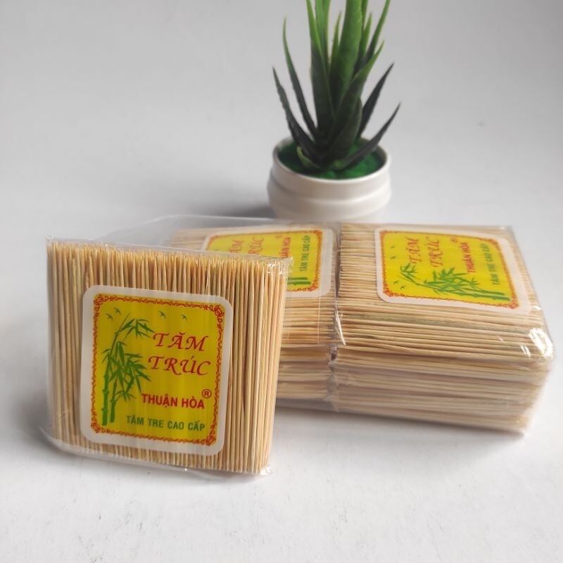 Tăm xỉa răng tre cao cấp - tăm trúc xỉa răng