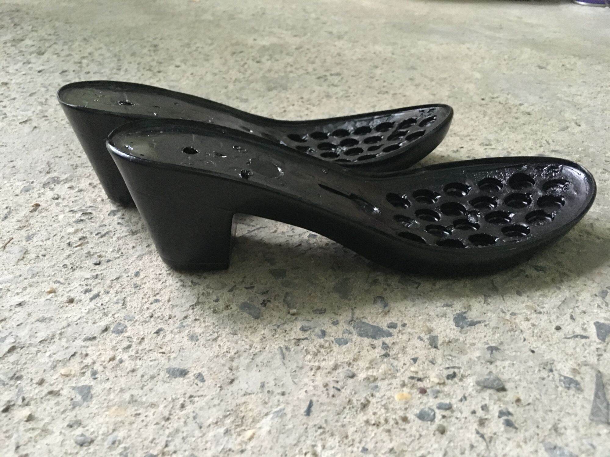 Đế gót 5cm dùng móc len hoặc giày da