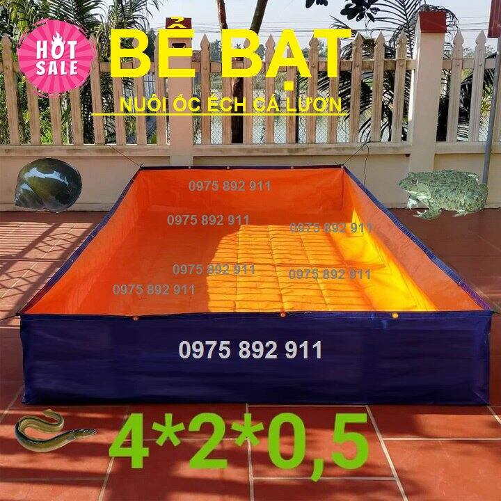 Bể bạt nuôi lươn , ốc , ếch ,cá 4x2x0,5