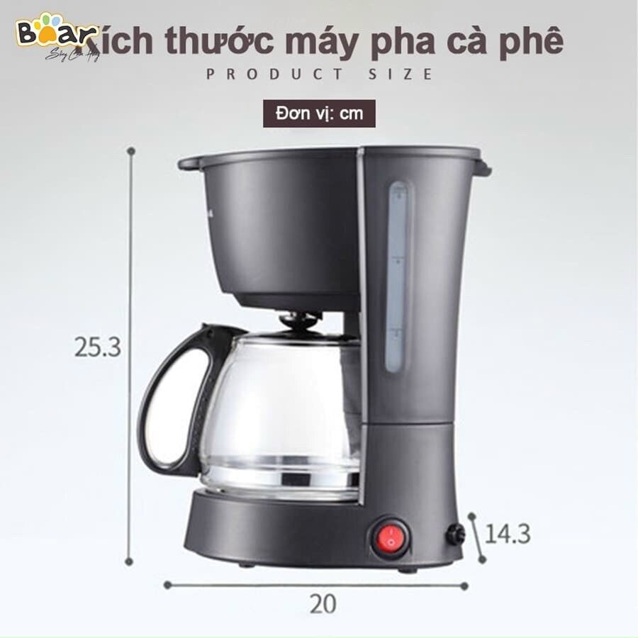 Máy pha cà phê mini tự động BEAR  pha Espresso cafe rang xay nguyên chất cao cấp