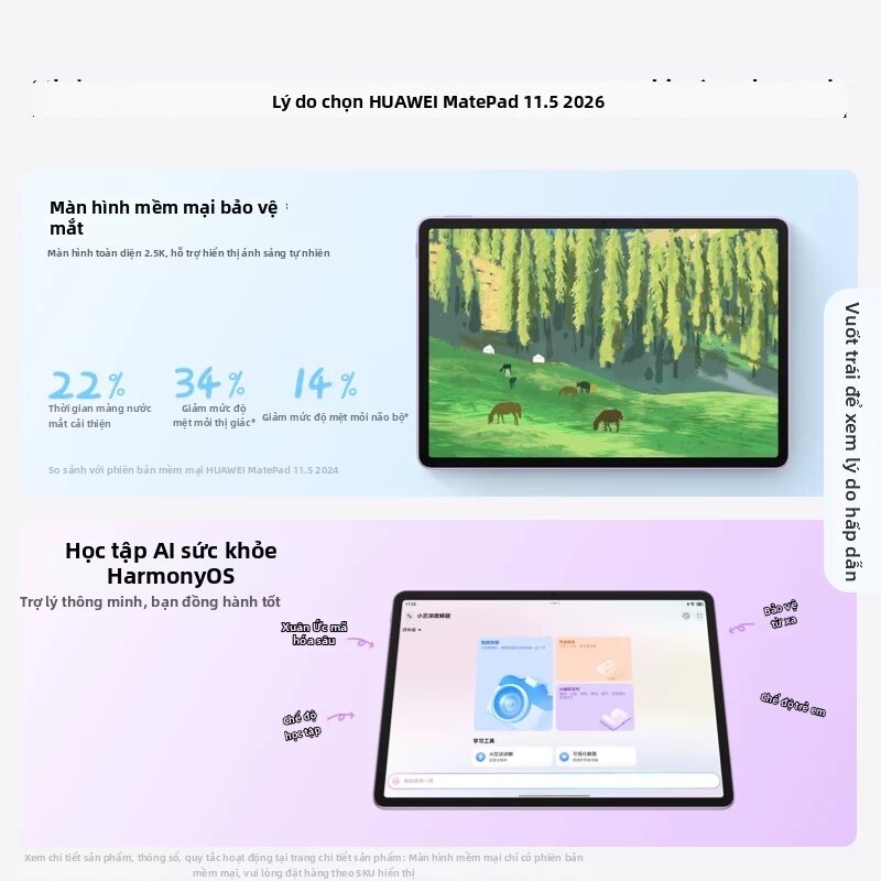 HUAWEI | Máy Tính Bảng Học Tập Bảo Vệ Mắt Mới
