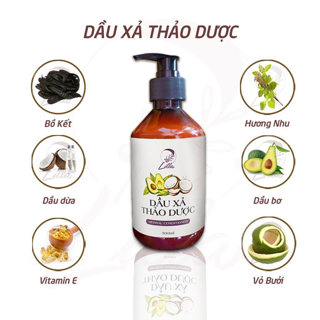 Dầu xả Lilla - Dầu xả thảo dược giúp mượt tóc