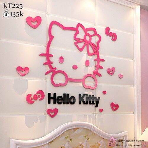 🌸DECAL 3D DÁN TƯỜNG HELLO KITTY