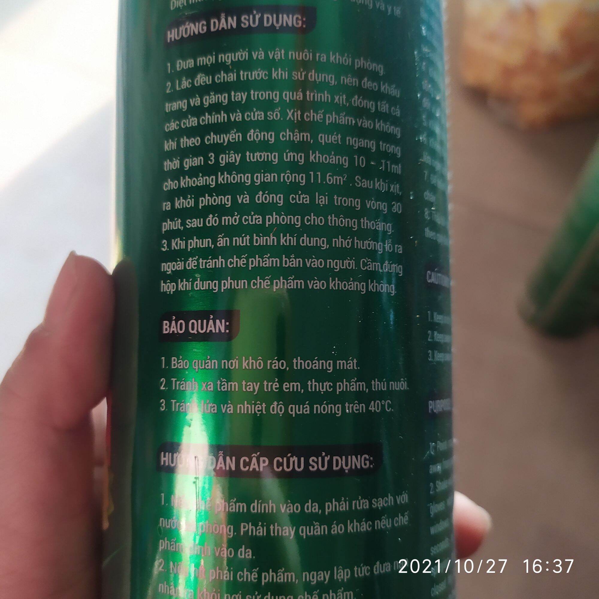 BÌNH XỊT MUỖI KING STAR  600ML