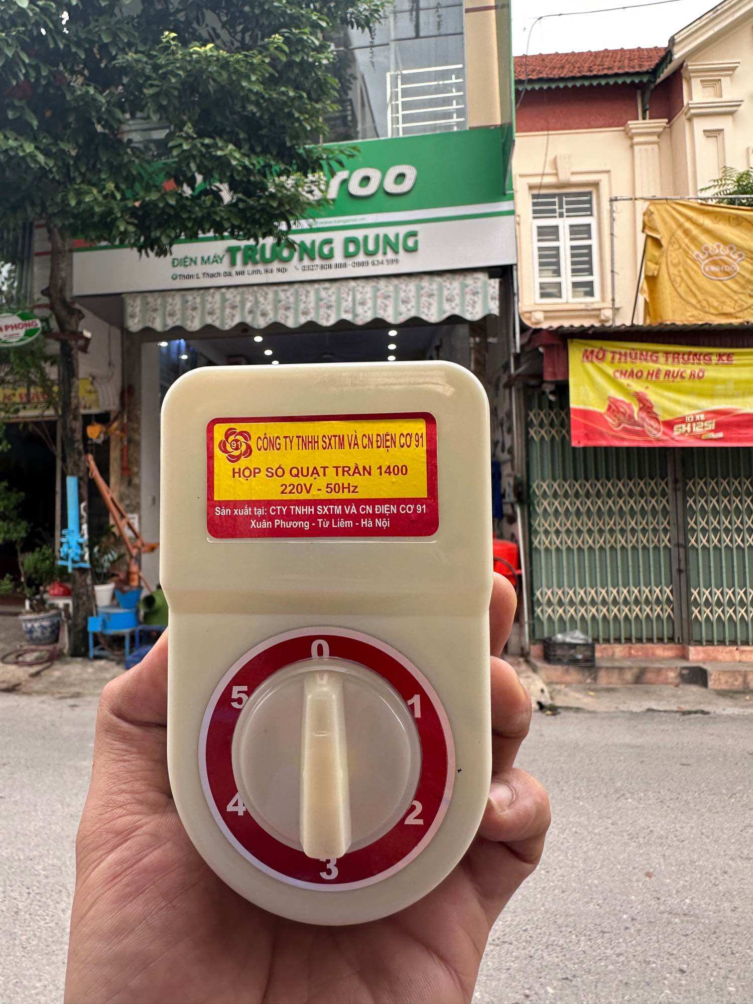 Hộp số quạt trần điện cơ 91 lắp cho quạt Vinawind