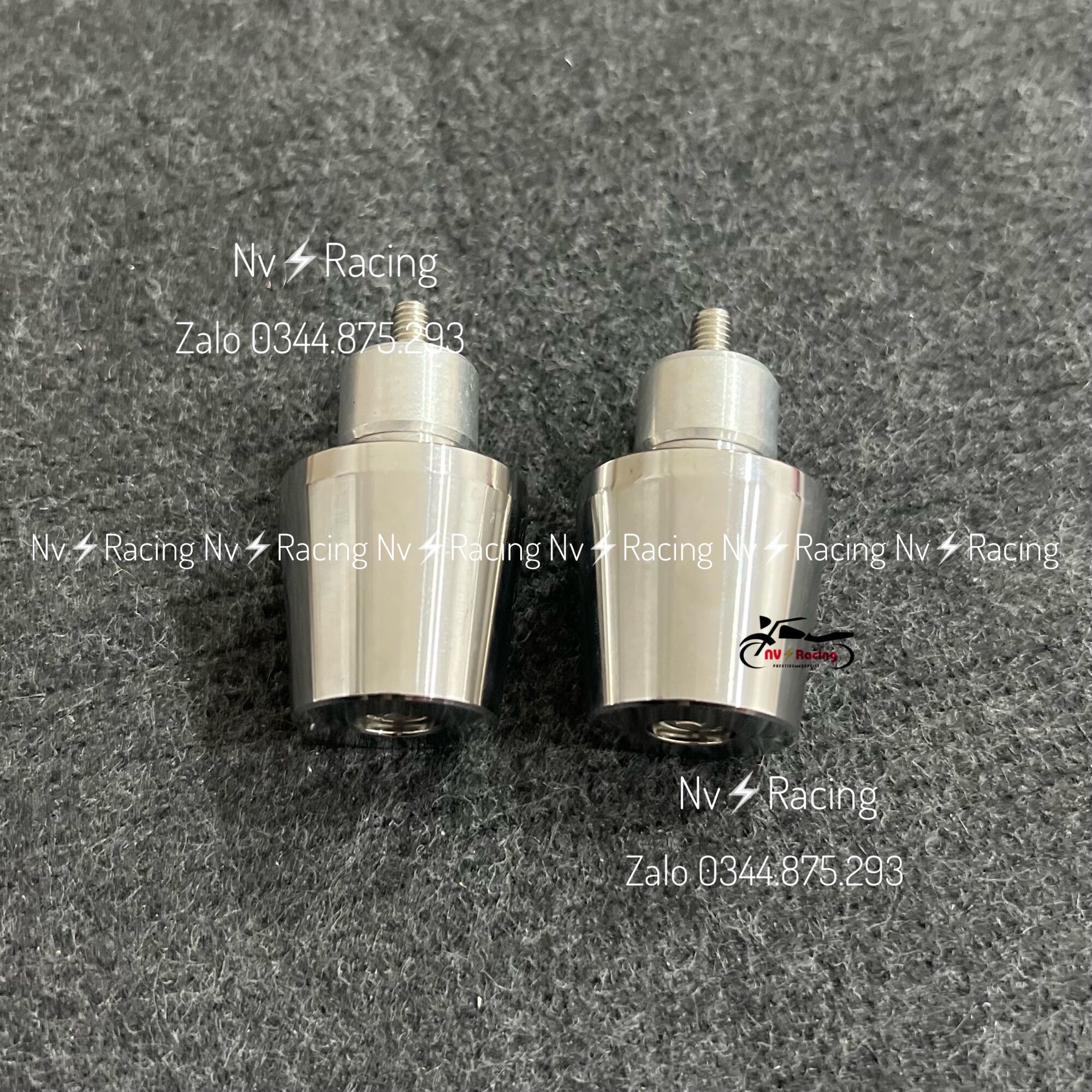 Gù chống rung tay lái đặc nguyên khối inox 304 CNC