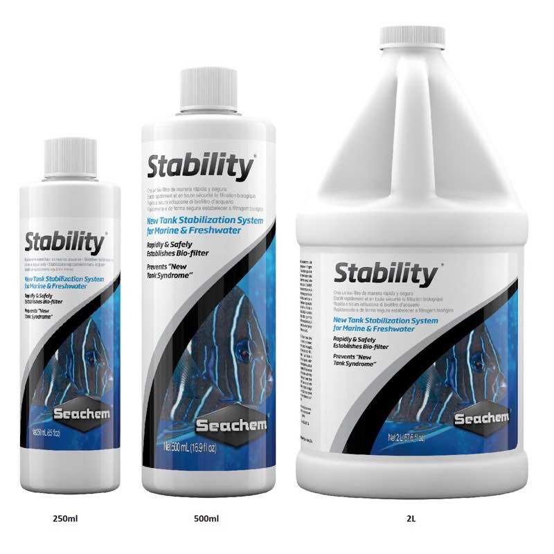 Vi sinh sống SEACHEM Stability | vi sinh cao cấp hồ thủy sinh và cá biển - Xử lý nước Seachem Prime 1L khử độc clo nước mới giảm stress bể thủy sinh cá tép