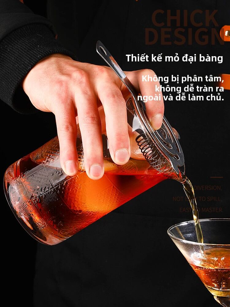 Cốc Thủy Tinh Pha Chế Cỡ Lớn Kiểu Nhật Bar Mixing Glass Cốc Đựng Cocktail Dụng Cụ Pha Chế Đồ Uống Bằng Thủy Tinh Pha Chế