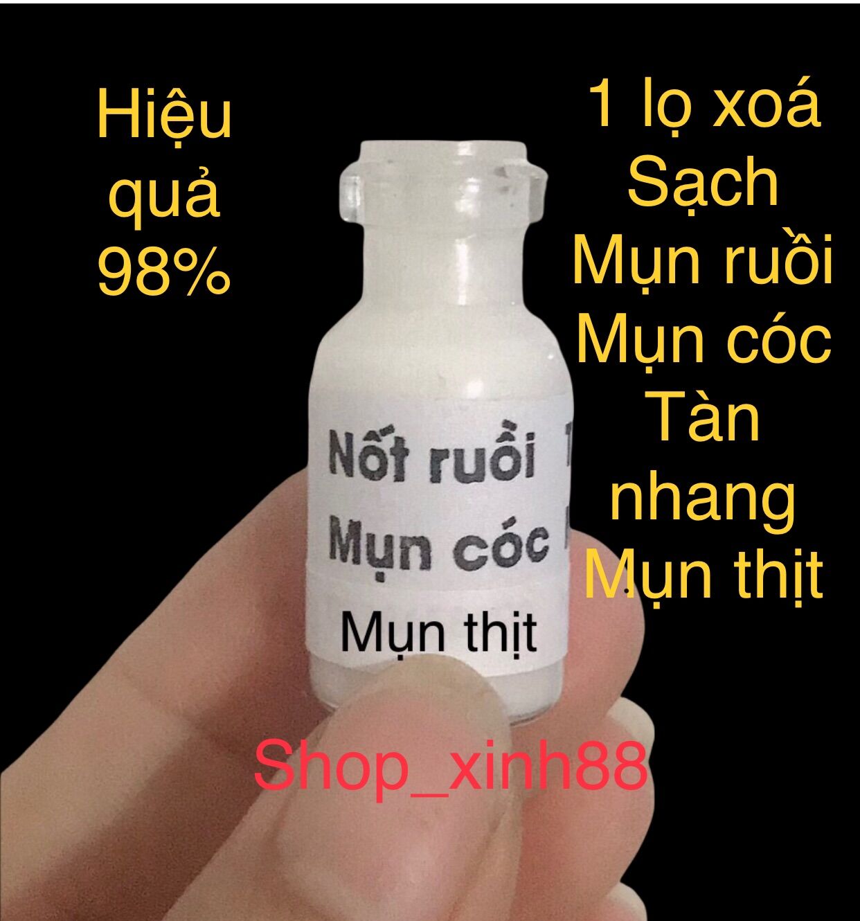 [ Loại Xịn TĐ ]Xoá tẩy nốt ruồi ,tàn nhang,mụn cóc,mụn thịt lọ 2mm hiệu quả 100%