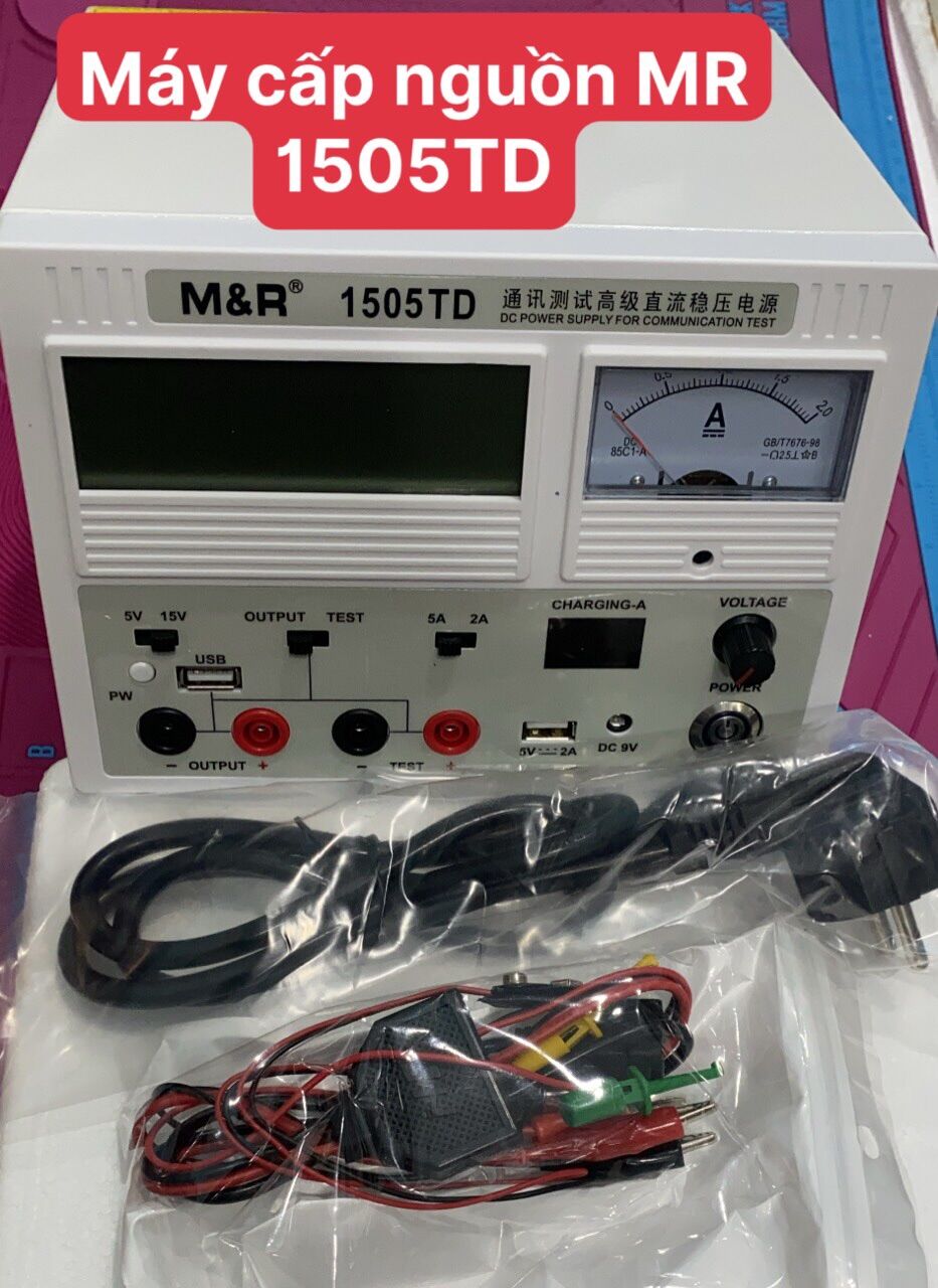Máy cấp nguồn m&r 1505td 15v 5a