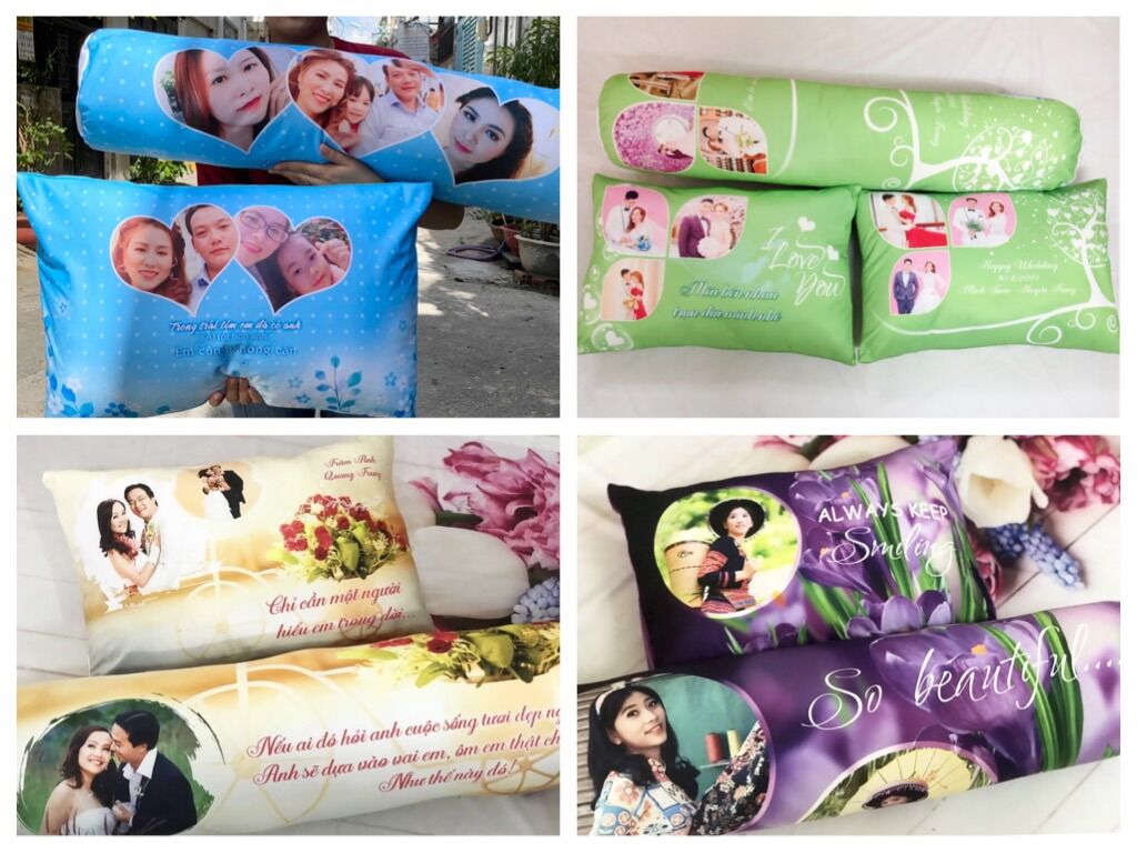 Vỏ gối in hình theo yêu cầu