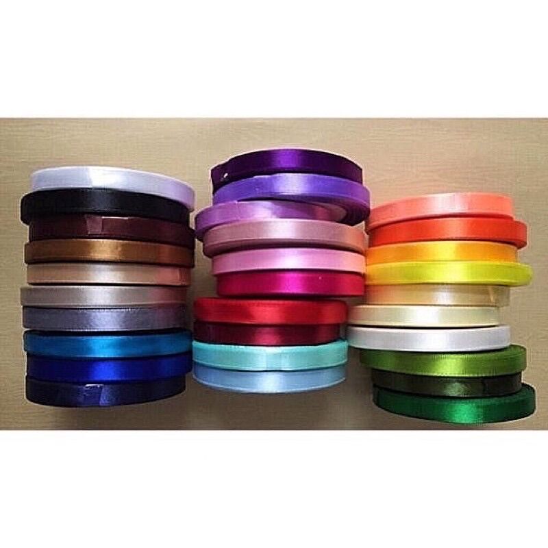 Ruy băng lụa bản 1cm dài 22 mét