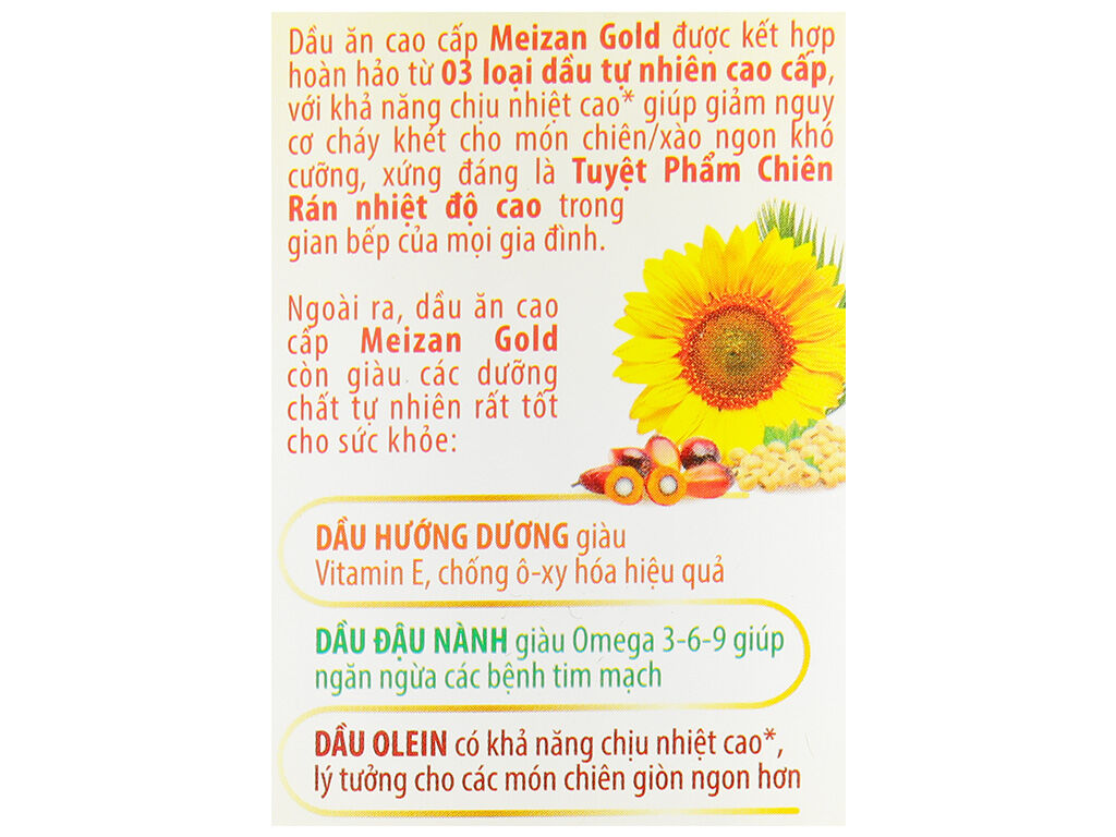 Dầu Ăn Meizan Gold 1L ( combo 2 chai)