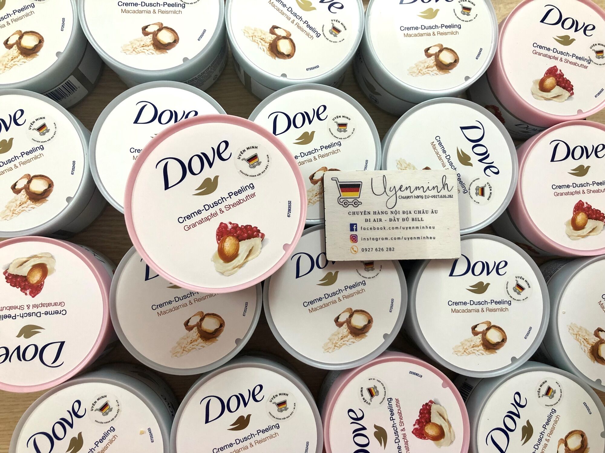 Sẵn - Tẩy da chết Dove bản Đức