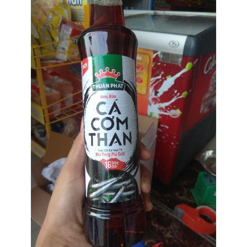 NƯỚC MẮM THUẬN PHÁT CÁ CƠM THAN CHAI 500ML