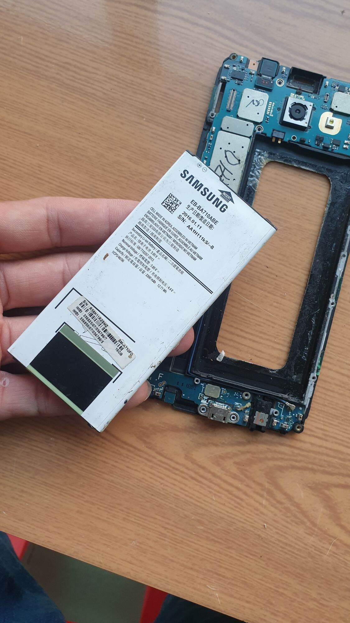 linh kiện điện thoại Samsung A710 thao máy