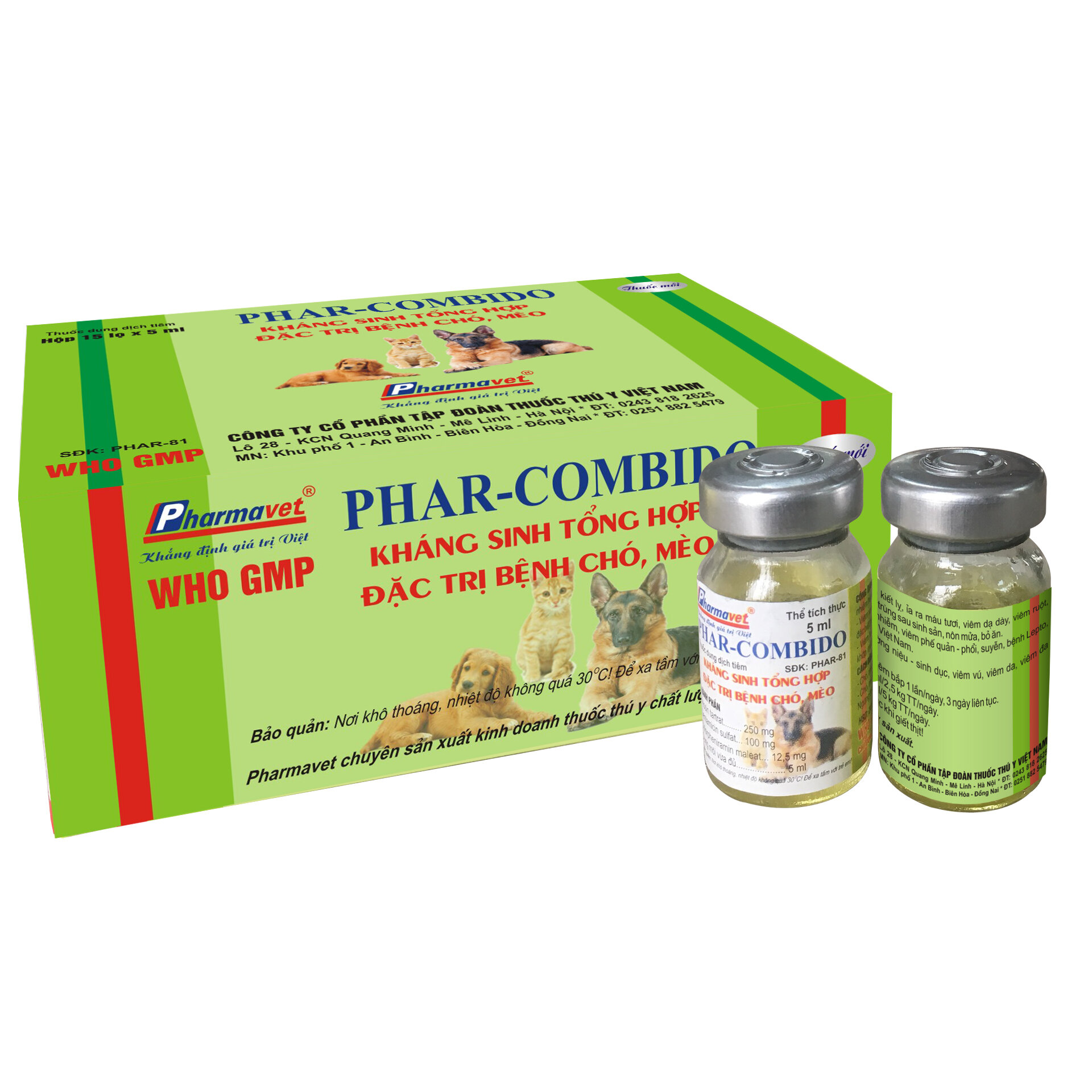 Dung dịch tiêm Pharcobido tnl