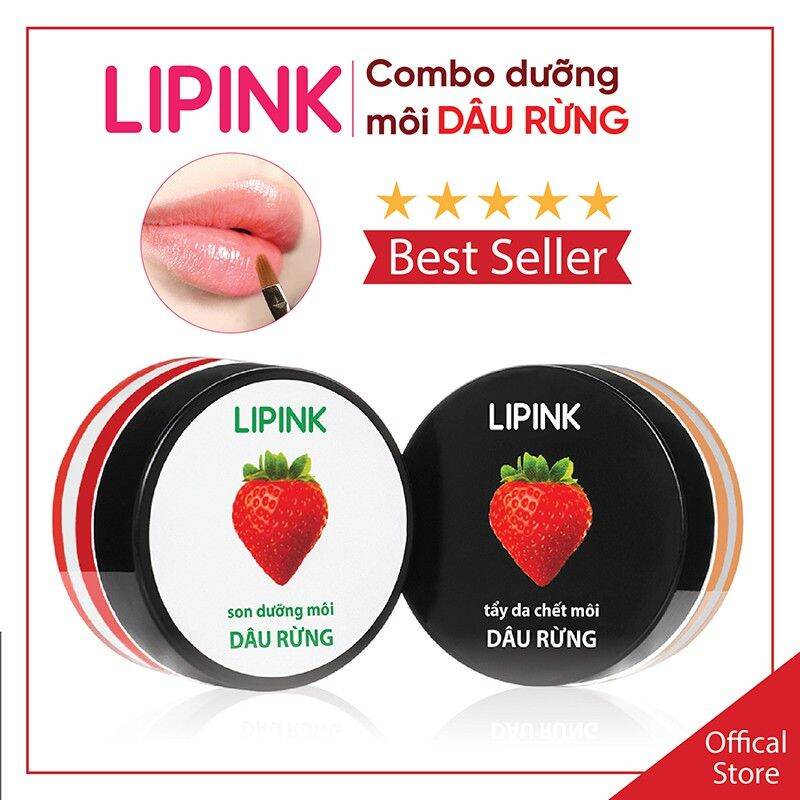 ( FREE SHIP - QUÀ 9K )Combo dưỡng môi LIPINK - Son dưỡng môi mềm mịn tự nhiên, Son dưỡng có màu, Tẩy tế bào chết môi tự nhiên, nhỏ gọn tiện lợi, đem theo mọi lúc mọi nơi, TẶNG KÈM CỌ MÔI