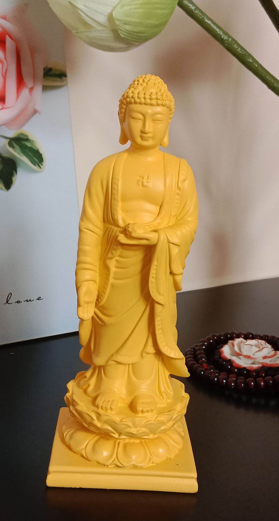 Tượng Phật A Di Đà Tiếp Dẫn Cao 20cm