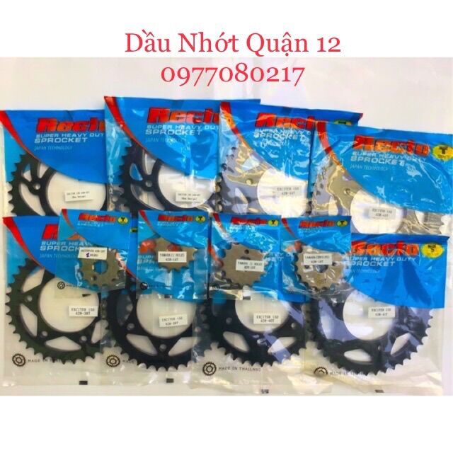 Yamaha Exciter 150 - 155 Nhông 13T 14T 15T 16T 17T - Dĩa 34T 36T 37T 38T 39T 40T 41T 42T 43T 44T 45T 46T 47T 48T 49T Recto