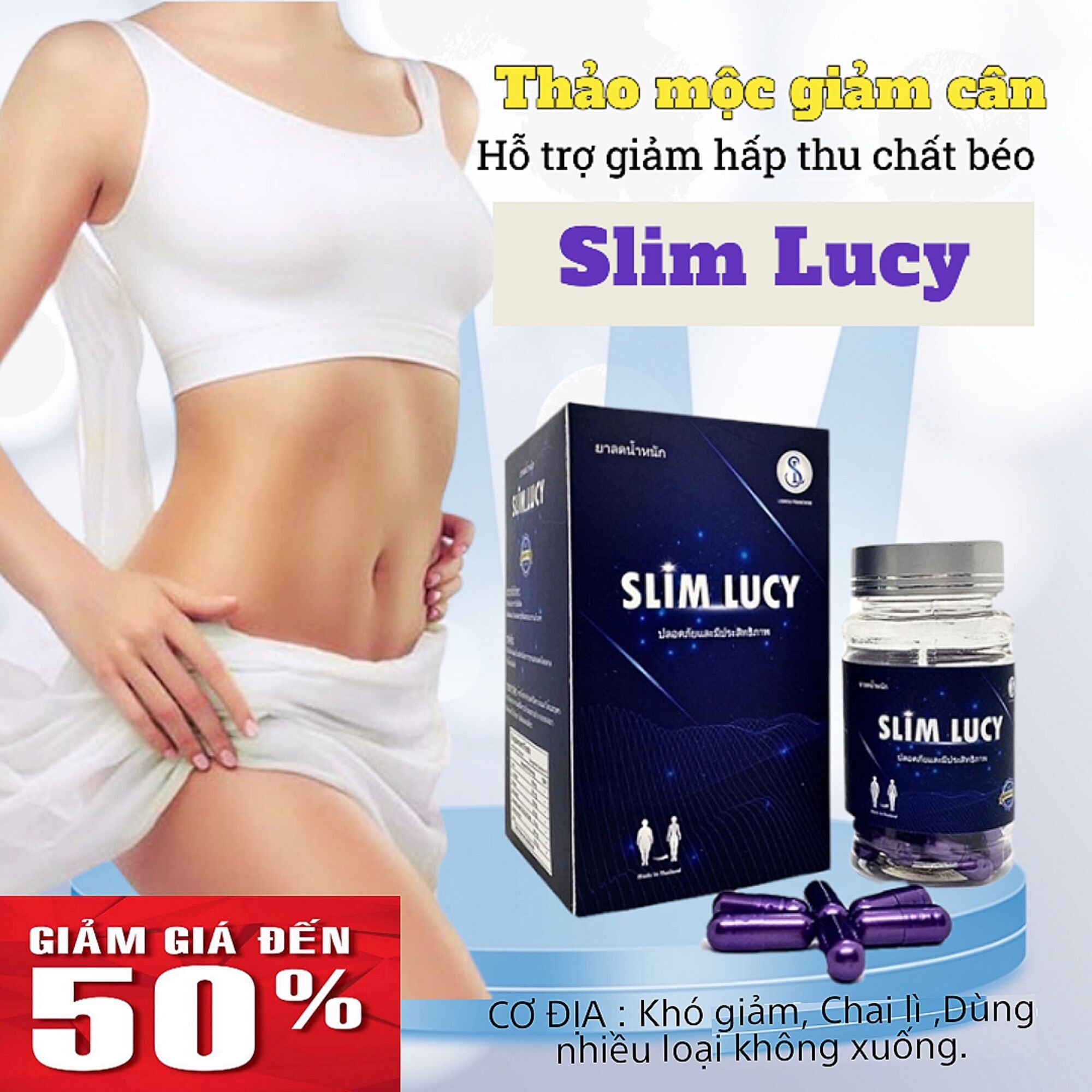 Giảm Cân SLIM LUCY hộp 40viên-Giảm 4-7kg Balan Store giảm cân an toàn hiệu quả, giảm cân cấp tốc, giảm mỡ bụng , giảm cân hiệu quả trong 7 ngày không gây tác dụng phụ cân bằng vóc dáng.
