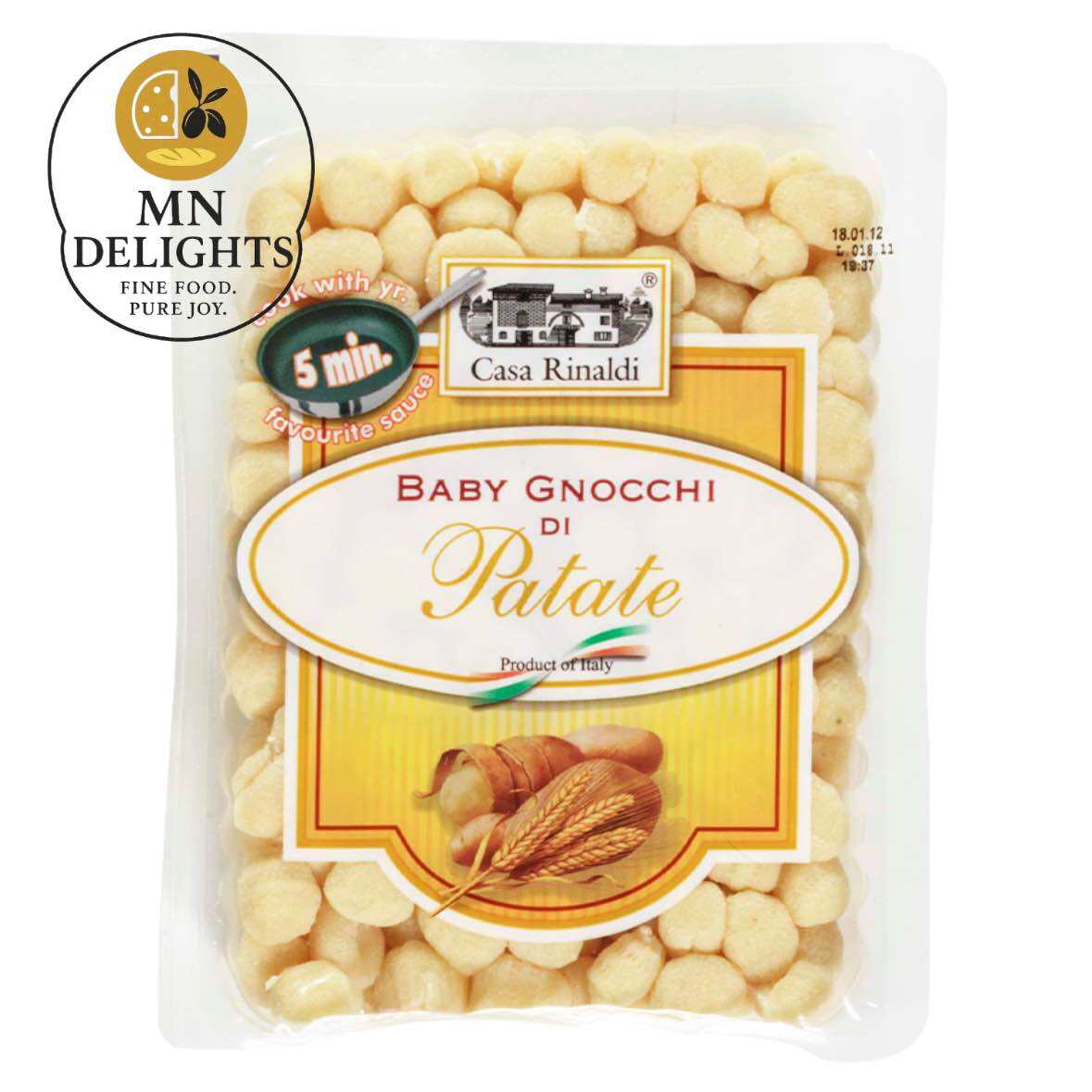 Mì Ý Gnocchi khoai tây Casa Rinaldi 500g – baby size giữ sốt siêu tốt authentic Italian
