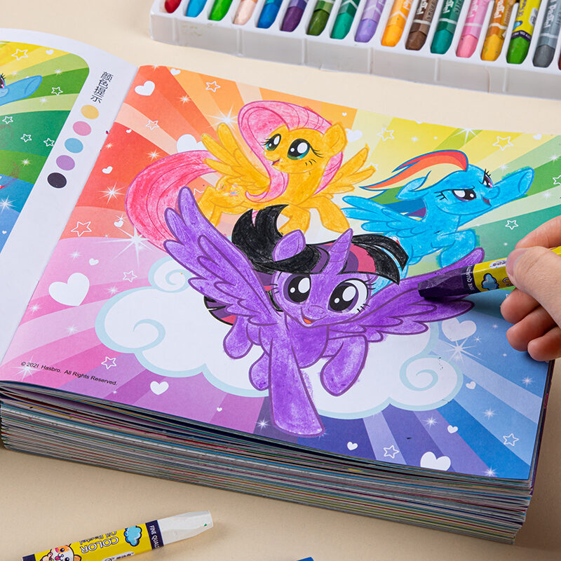 Sách Tô Màu Vẽ Tranh Cho Bé Gái Pony Trẻ Em Sách Mẫu Giáo 4 Tuổi 5 Bé Gái