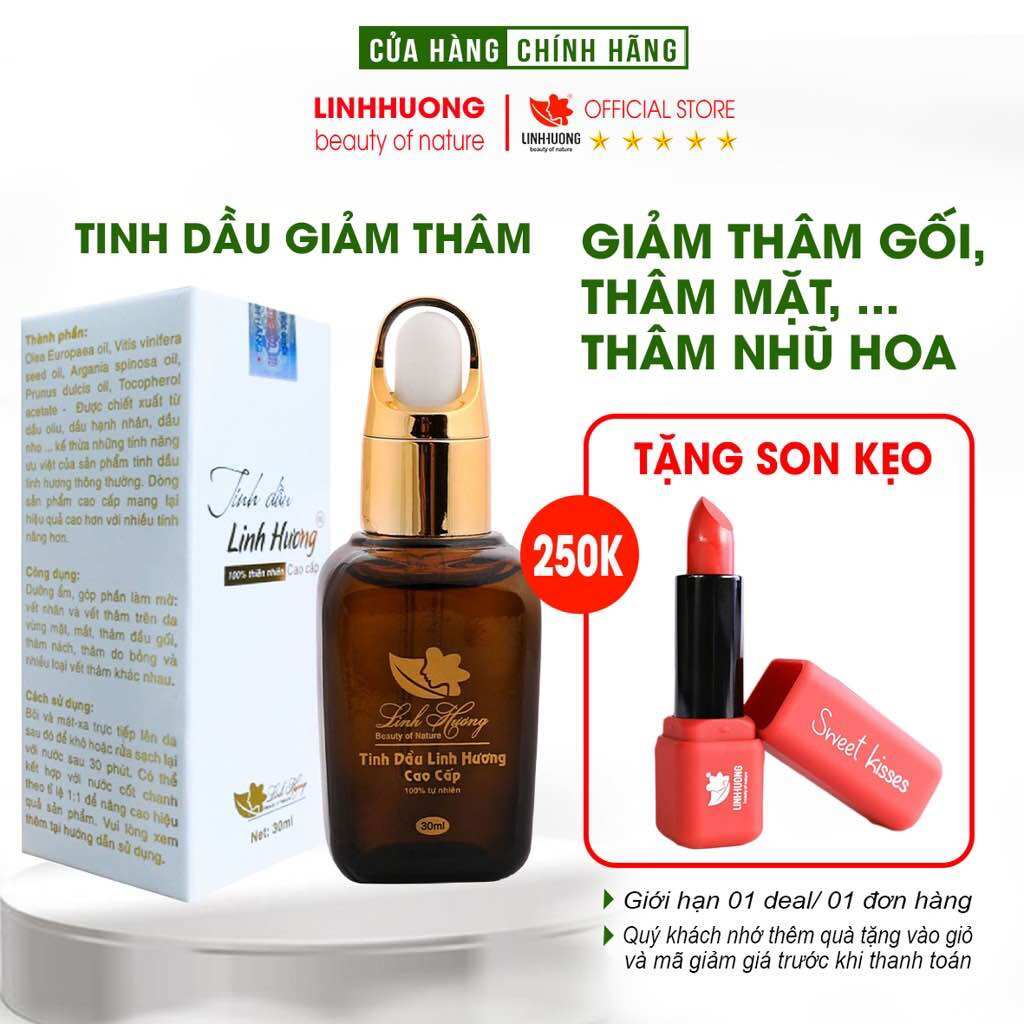 Tinh dầu Linh Hương làm mờ vết thâm da do sẹo, mụn ở mặt đầu gối, nách, nhũ hoa, côn trùng cắn 30ml