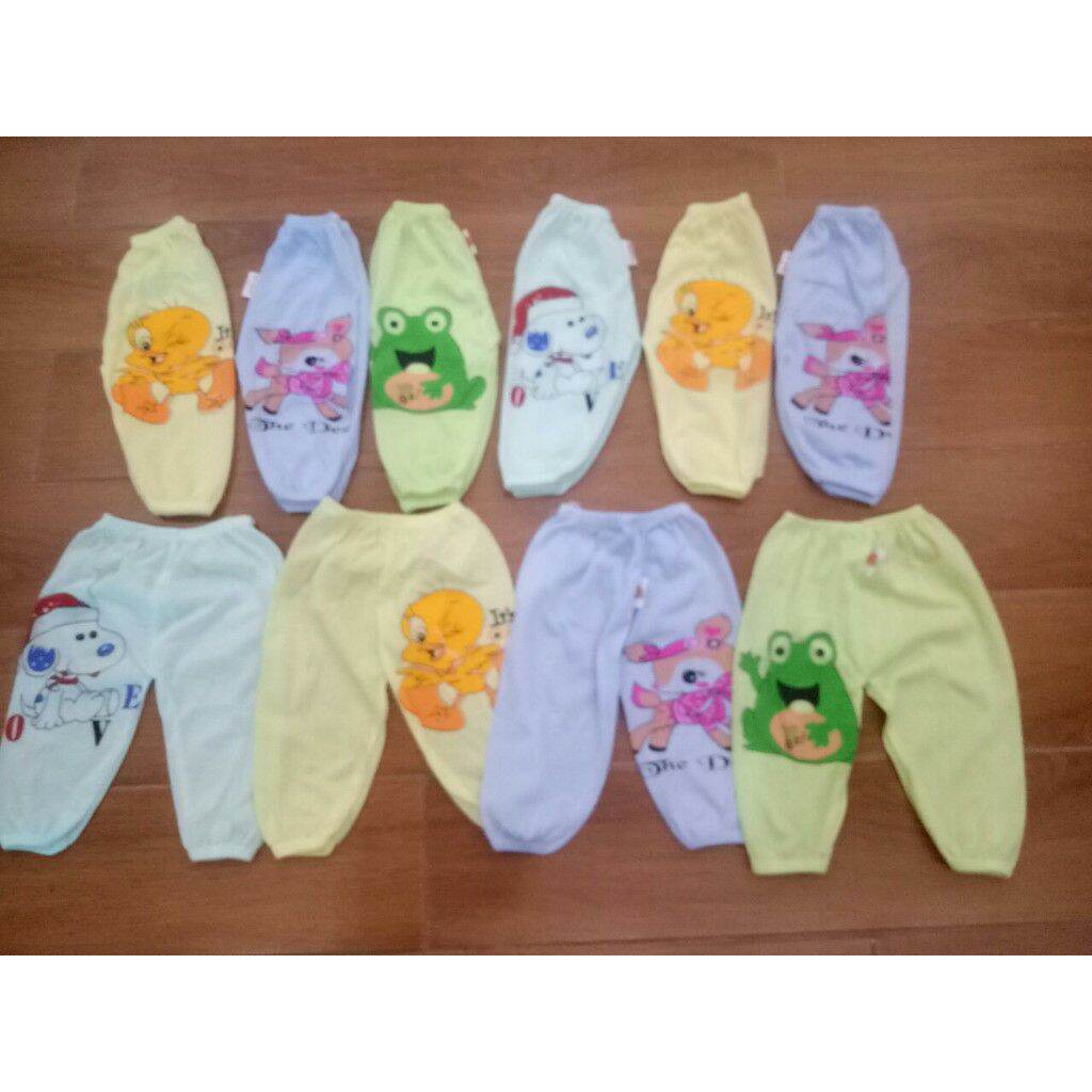 Sét 10 Quần chục dài cater, chất cotton dài cho bé