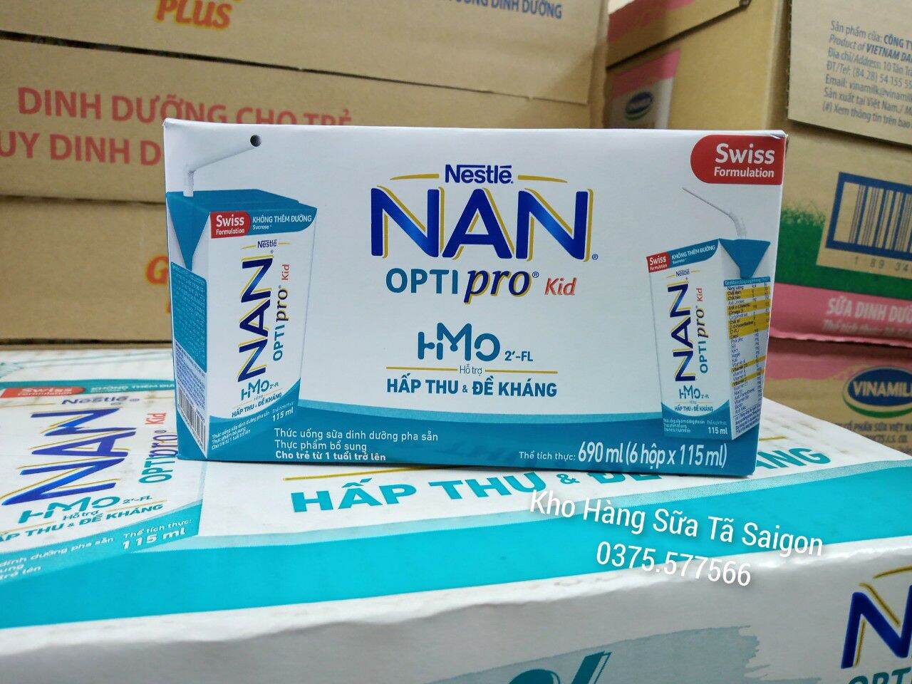 Sữa nan nước thùng 36 hộp x 115ml của nestle. date t12 2022