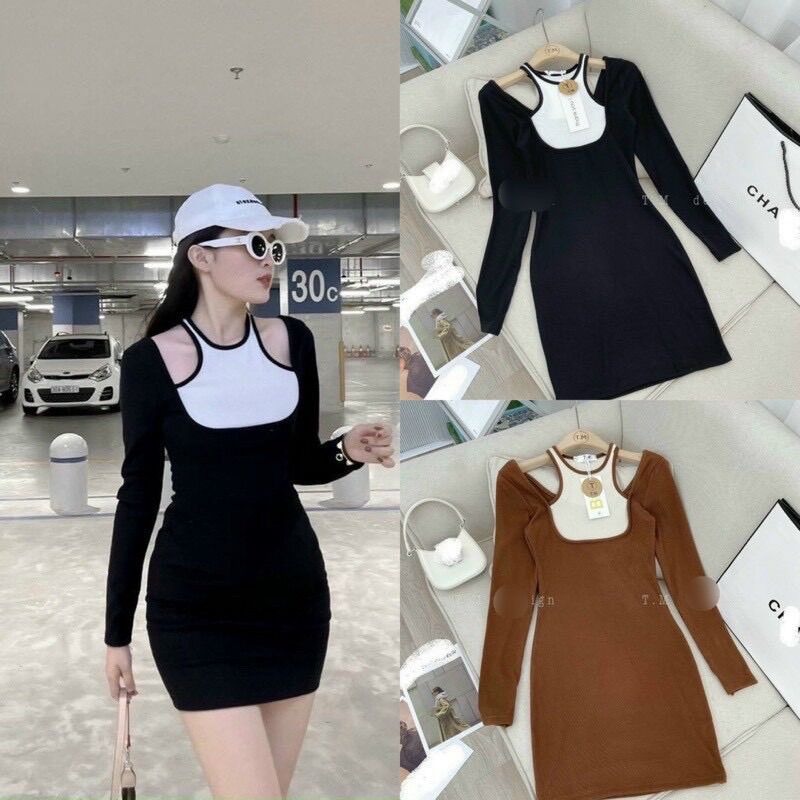 ĐẦM PHỐI YẾM VIỀN CỔ XINH DYM3