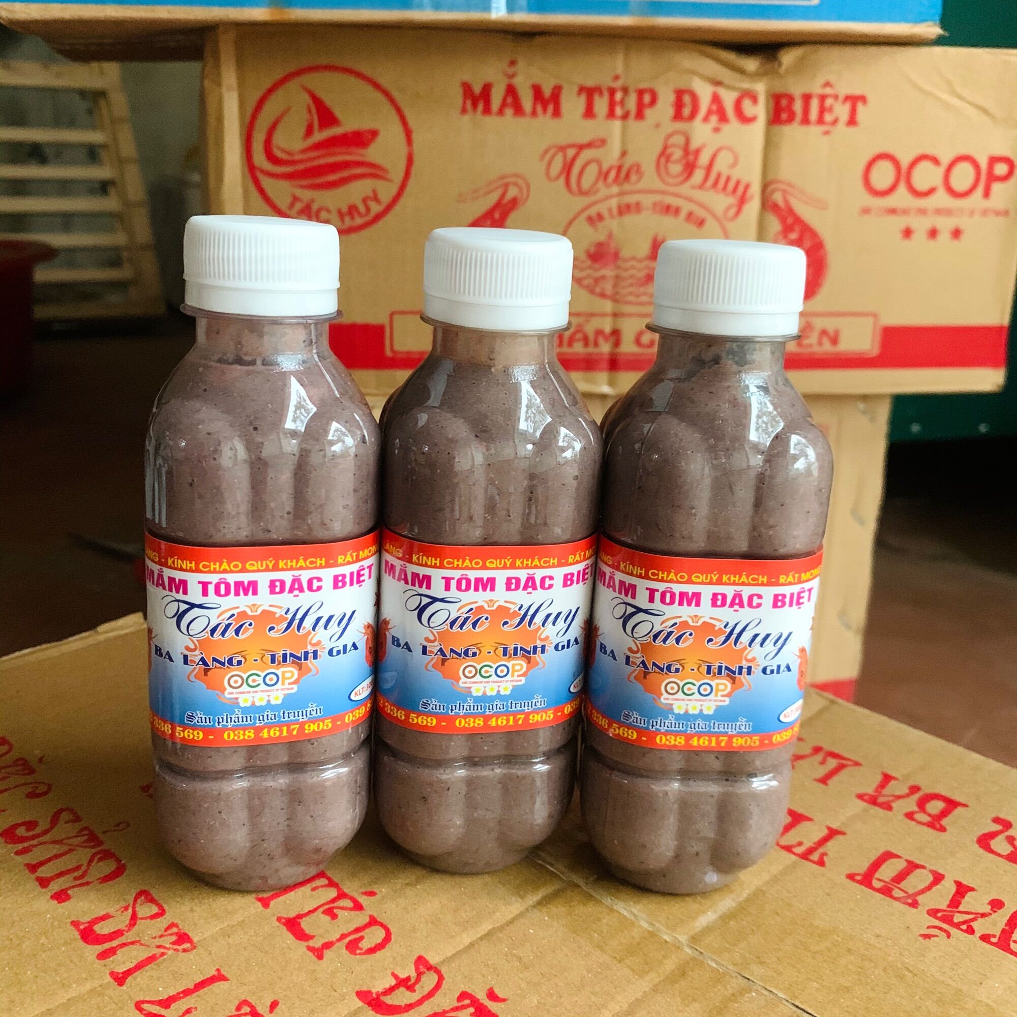 5 chai Mắm tôm Ba Làng Thanh Hoá loại ngon (chai 300ml)