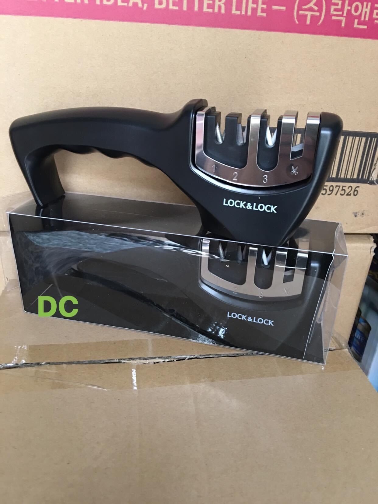 👍💁 DỤNG CỤ MÀI DAO 4 RÃNH LOCK&LOCK - CKK113👍