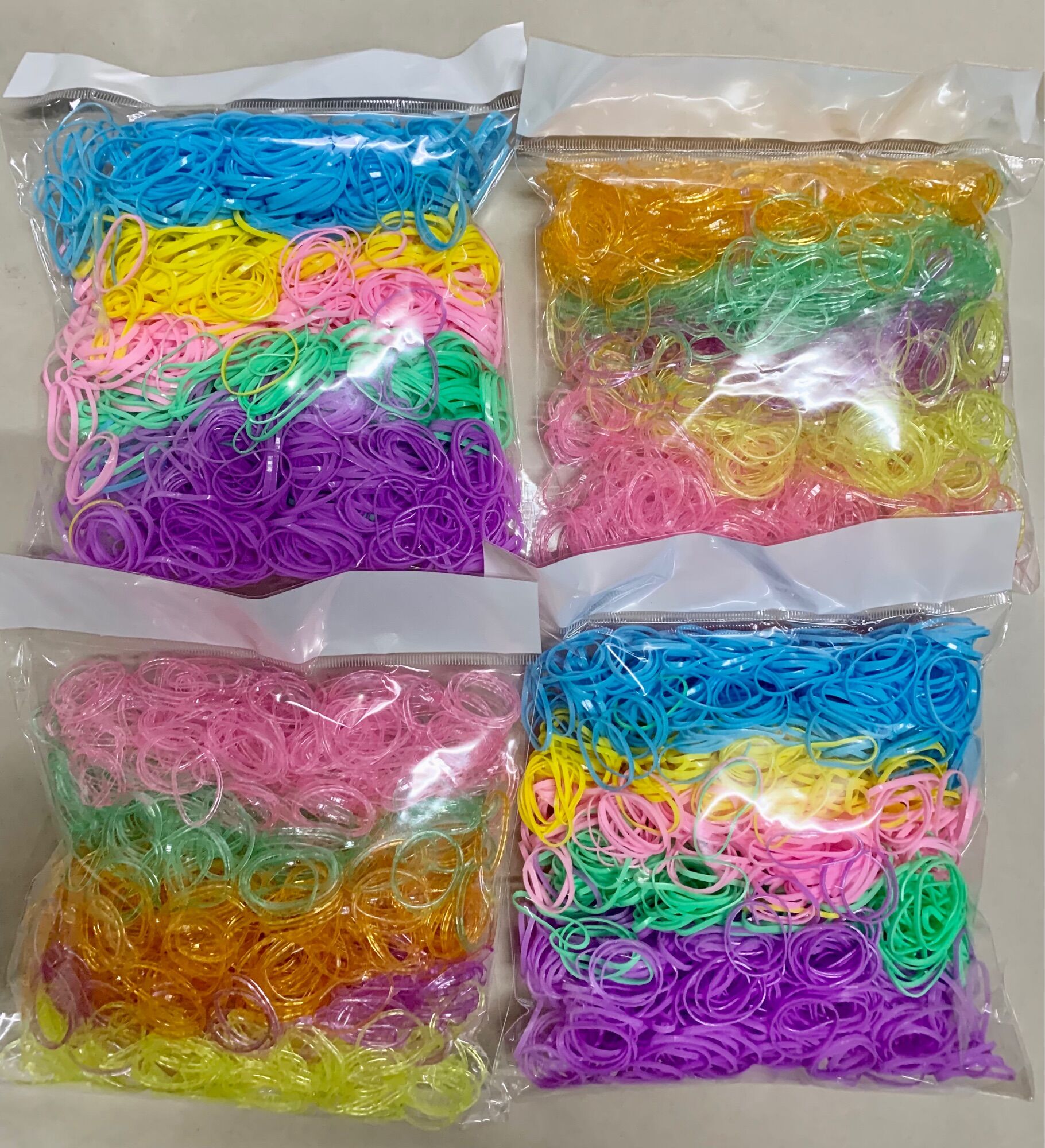 Thun buộc tóc Thái mix nhiều màu 100gr